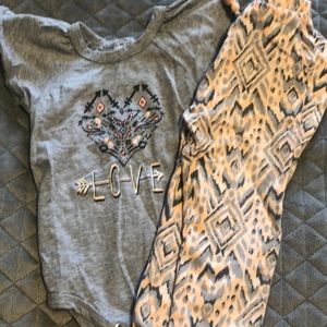 18 month Jessica Simpson flutter top set